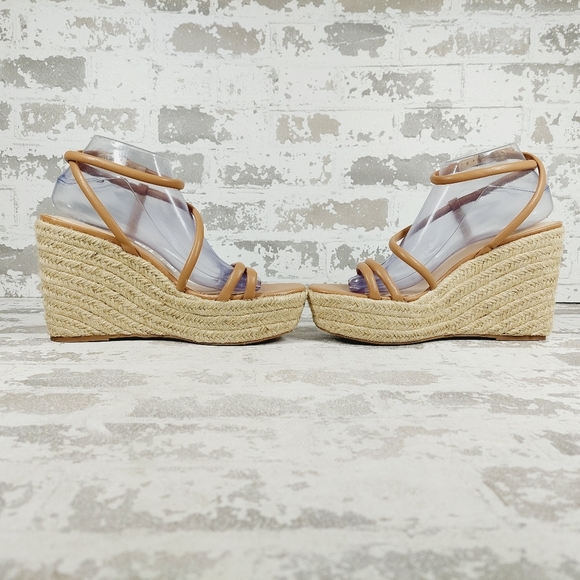 New Bp Cohan Espandrille Platform Wedge Sandal In Tan Mocha K79 - Picture 7 of 13